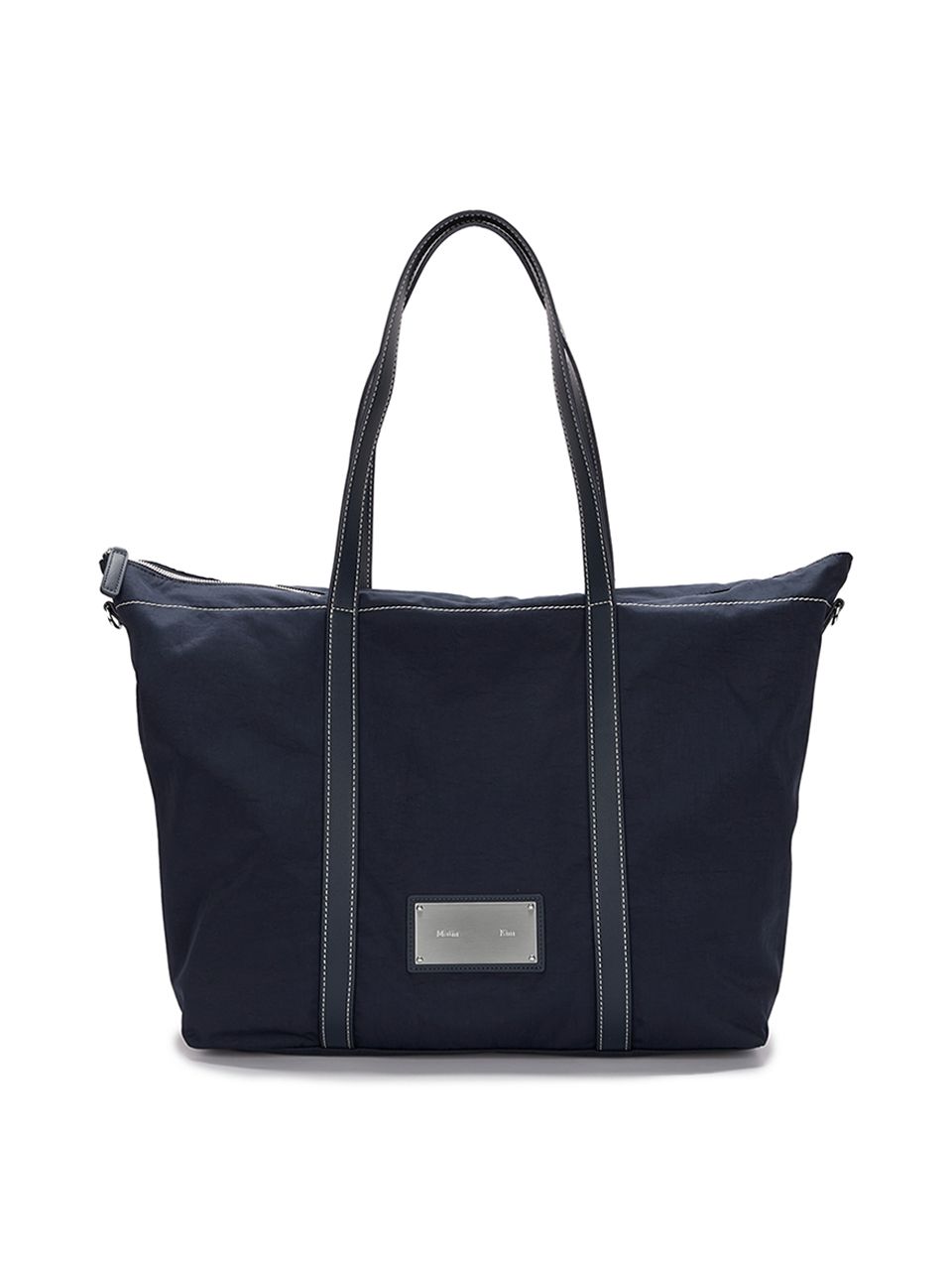Matin Kim ネイビー バッグ MUSINSA公式 | MATIN KIM FABRIC NEW SHOPPER BAG IN NAVY