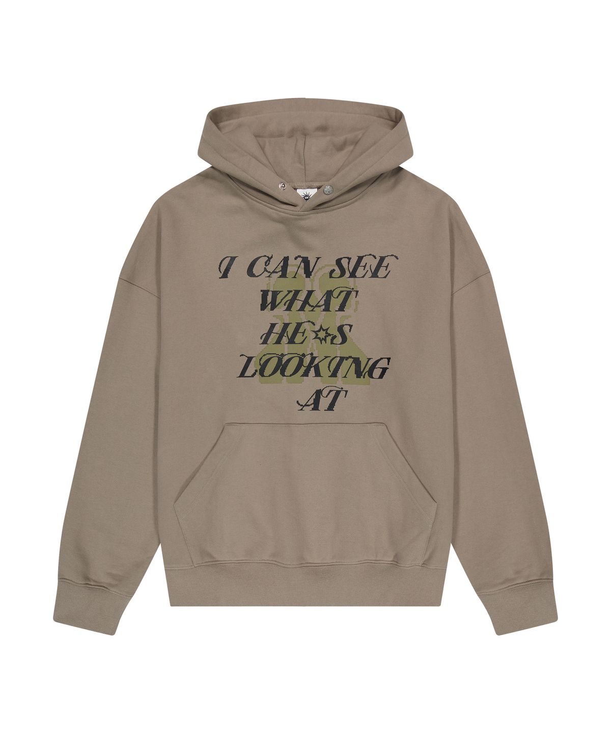 도미넌트(DOMINANT) [Heavy Cotton]I See hoodie_Beige Brown