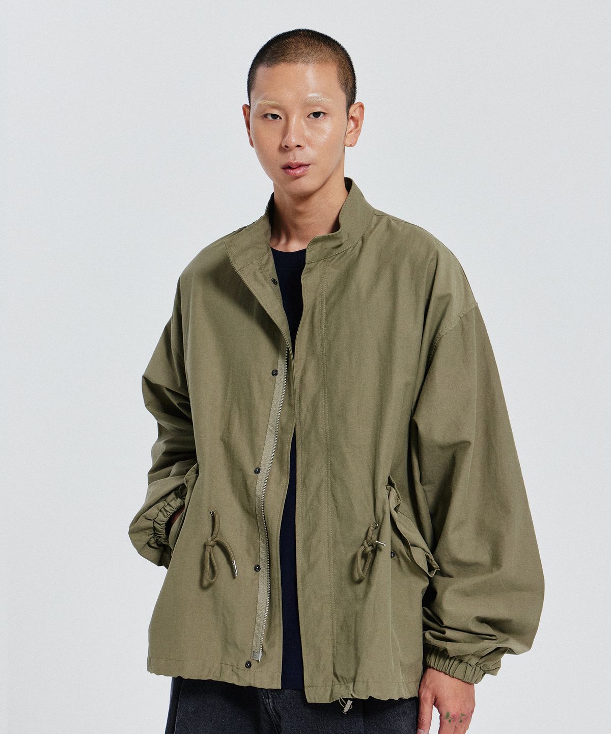디 그랜드 마틴(DE GRAND MATIN) MILITARY SHORT FISHTAIL JACKET_KHAKI