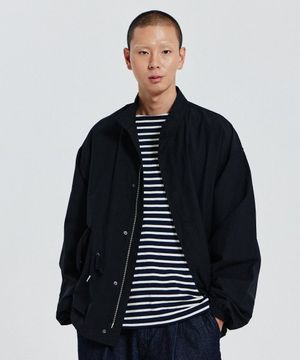 MILITARY SHORT FISHTAIL JACKET_BLACK