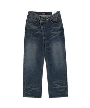 언밸런스 벌룬 데님 팬츠