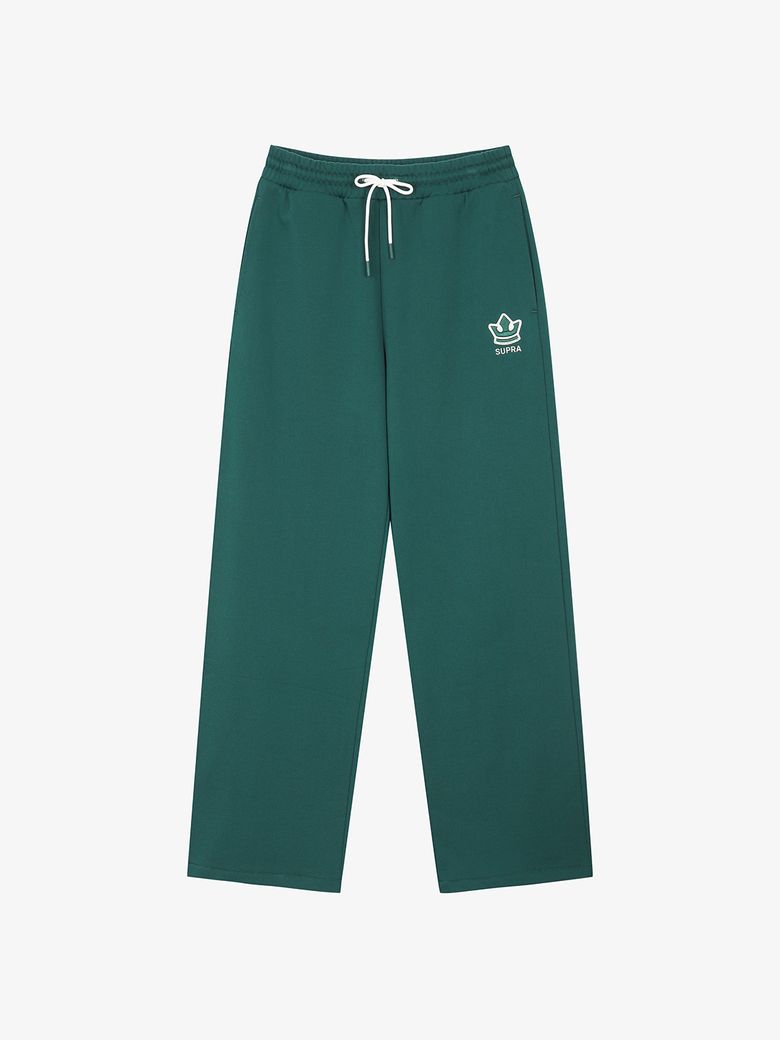 남성 바시티 크라운 로고 져지 와이드팬츠(GREEN)