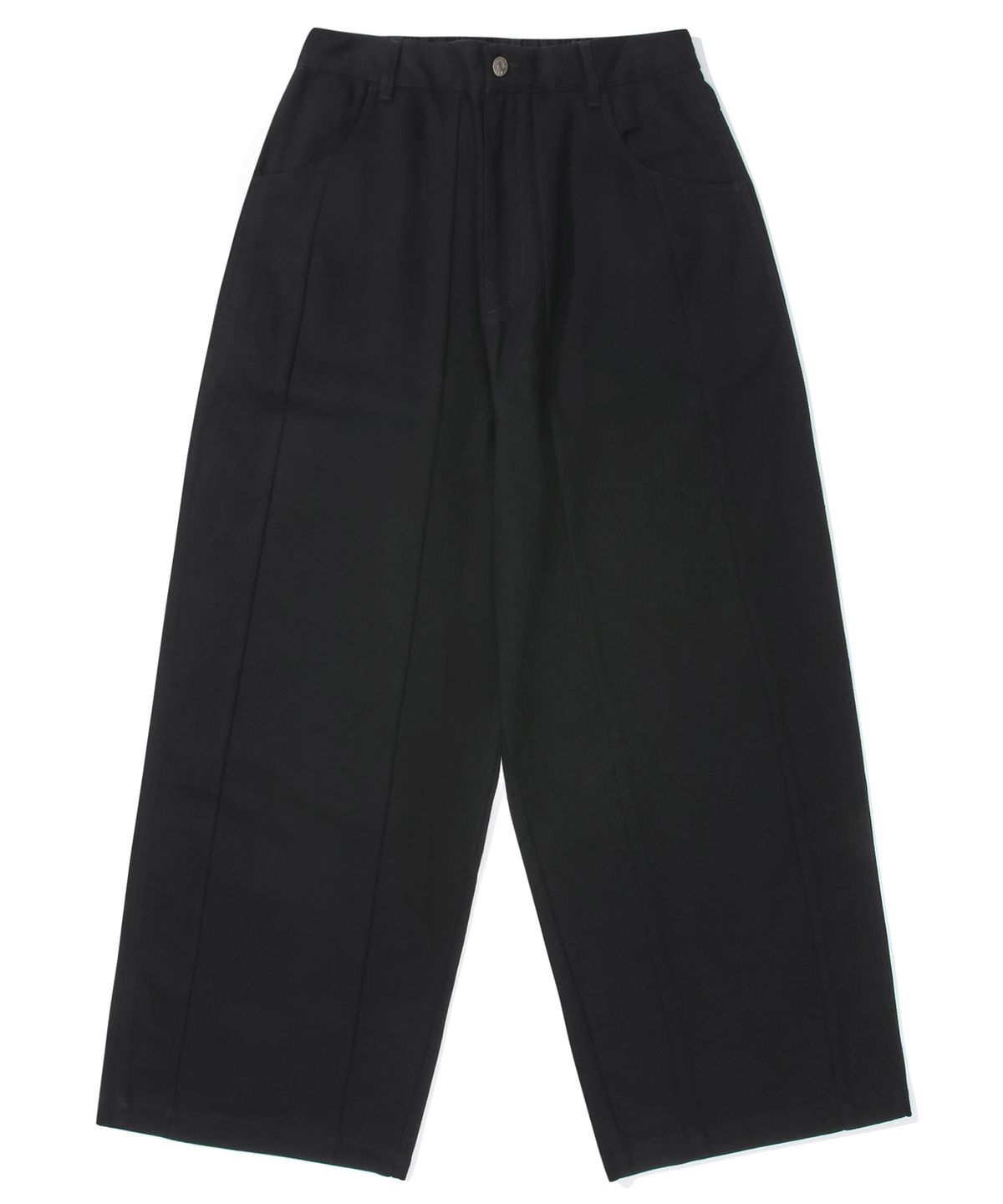 컬럼비아 유니버시티(COLUMBIA UNIVERSITY) M-LABEL WIDE-FIT CUTLINE PANTS 블랙