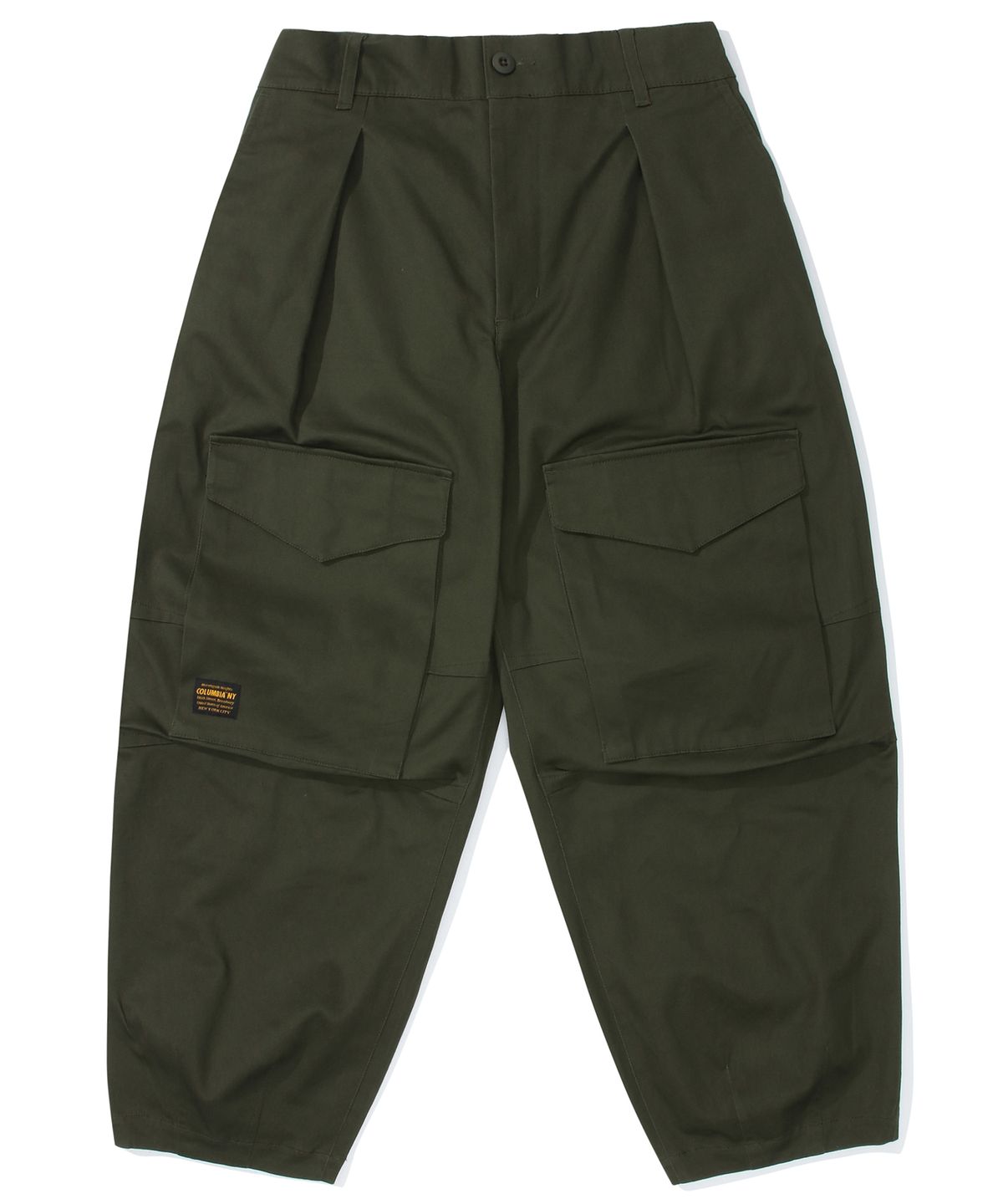 컬럼비아 유니버시티(COLUMBIA UNIVERSITY) M-LABEL FRONT POCKET BALLOON-FIT PANTS 다크카키