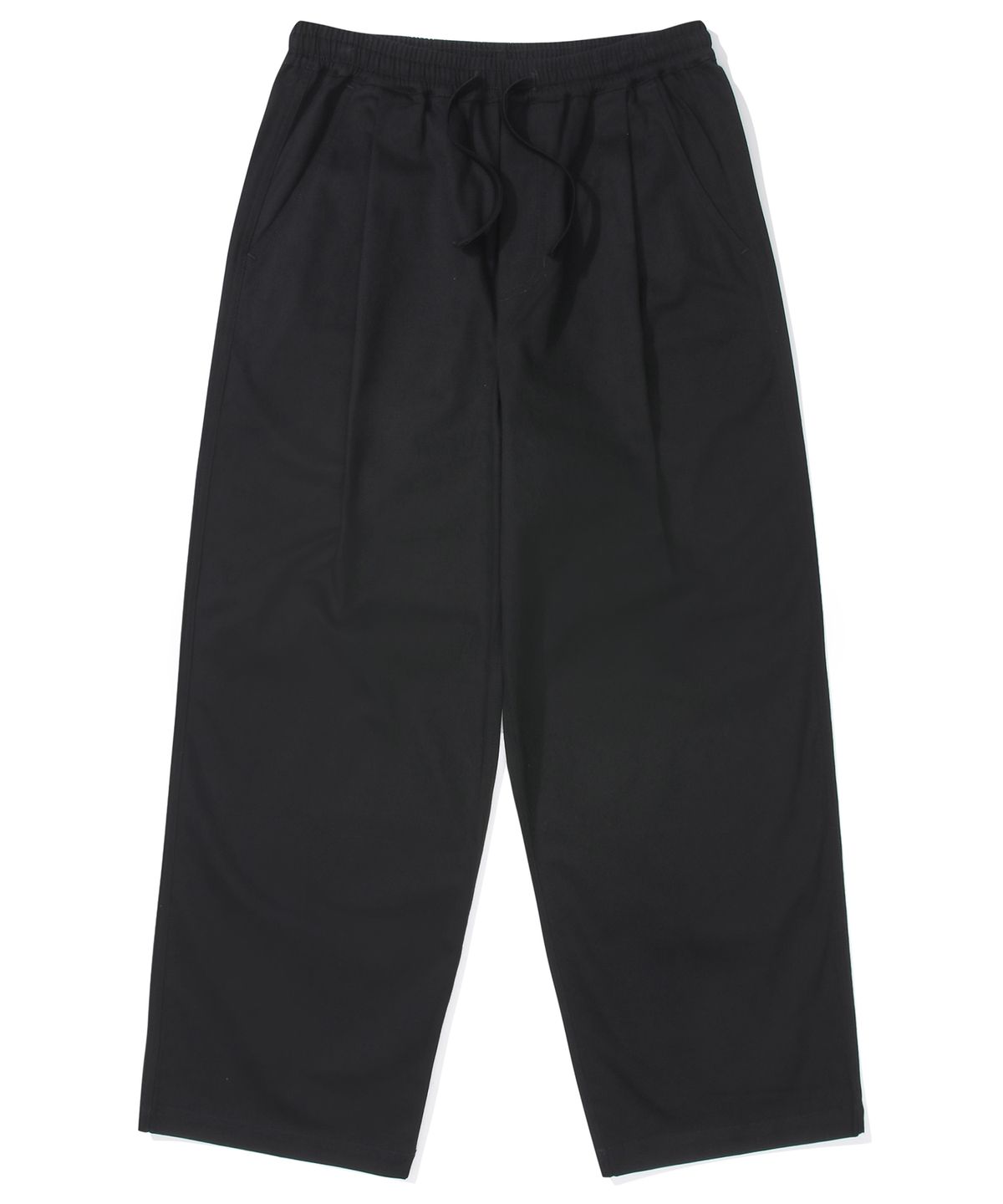 컬럼비아 유니버시티(COLUMBIA UNIVERSITY) M-LABEL LOOSE-FIT PINTUCK PANTS 블랙