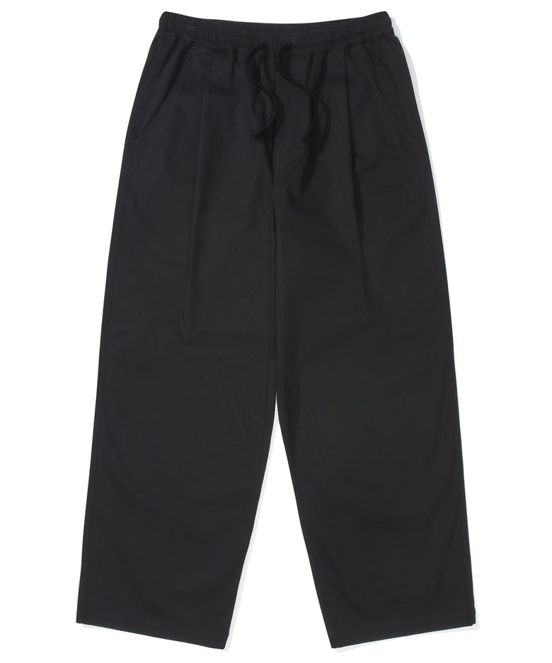 M-LABEL LOOSE-FIT PINTUCK PANTS 블랙