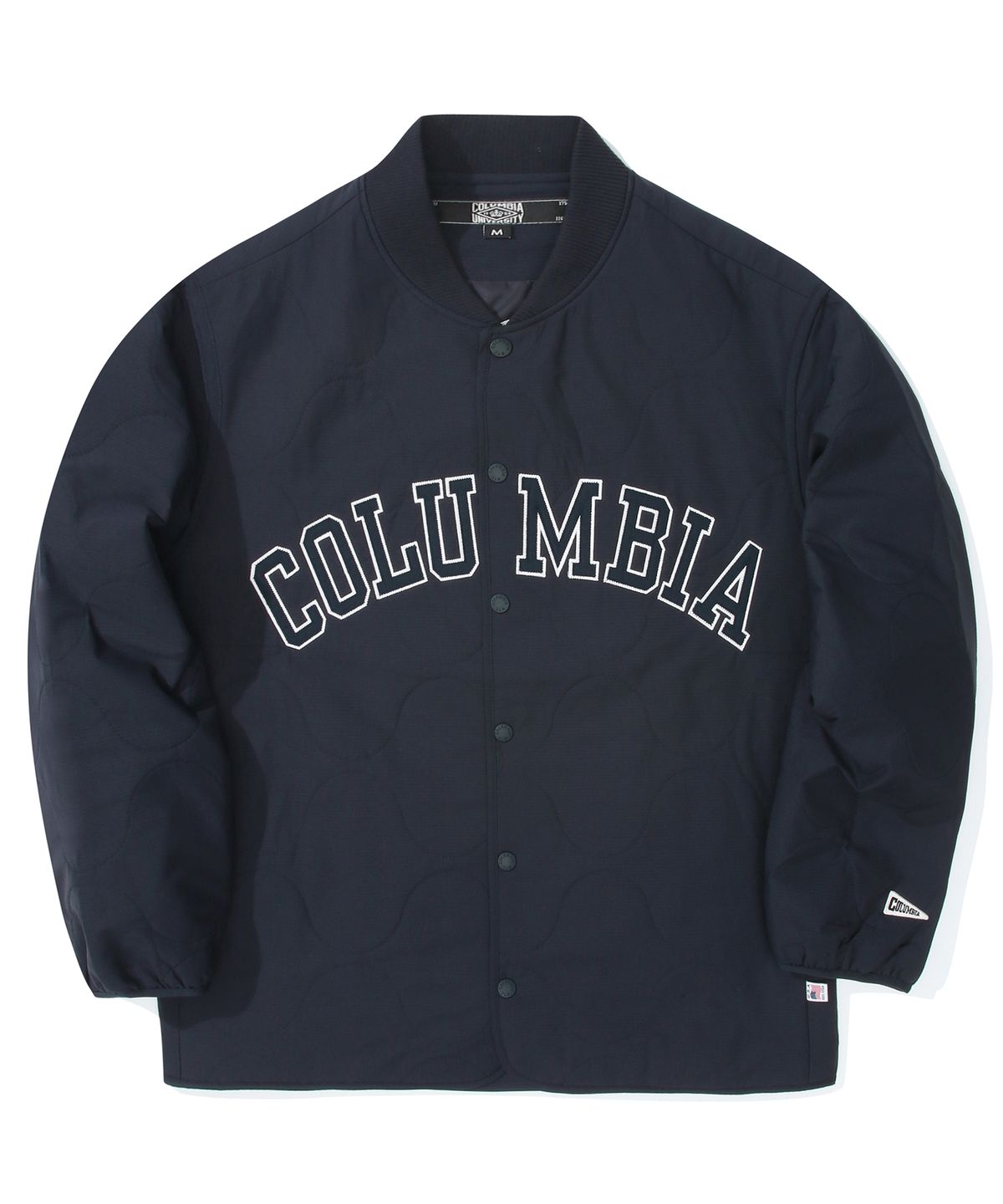 컬럼비아 유니버시티(COLUMBIA UNIVERSITY) COLUMBIA ARCH LOGO QUILTING LIGHT JACKET 크라운네이비