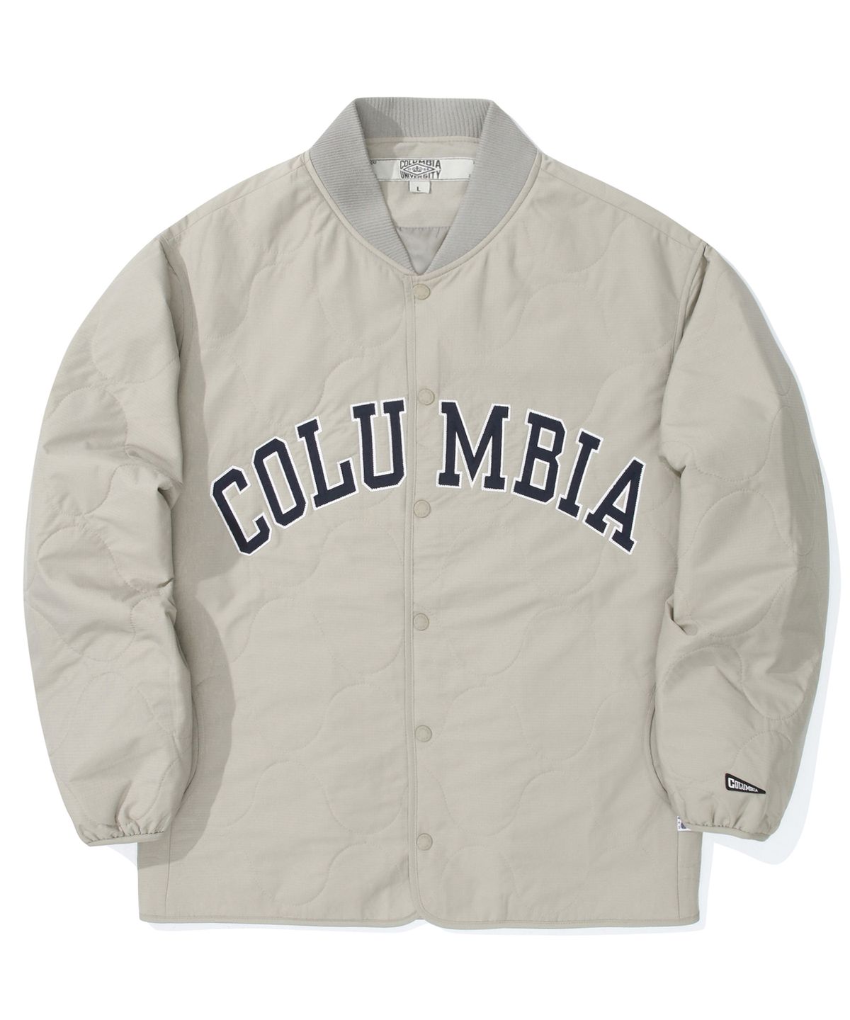 컬럼비아 유니버시티(COLUMBIA UNIVERSITY) COLUMBIA ARCH LOGO QUILTING LIGHT JACKET 헤리티지베이지