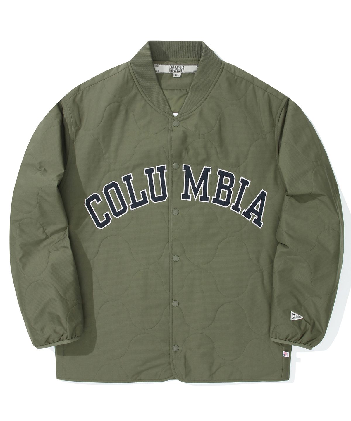 컬럼비아 유니버시티(COLUMBIA UNIVERSITY) COLUMBIA ARCH LOGO QUILTING LIGHT JACKET 카키