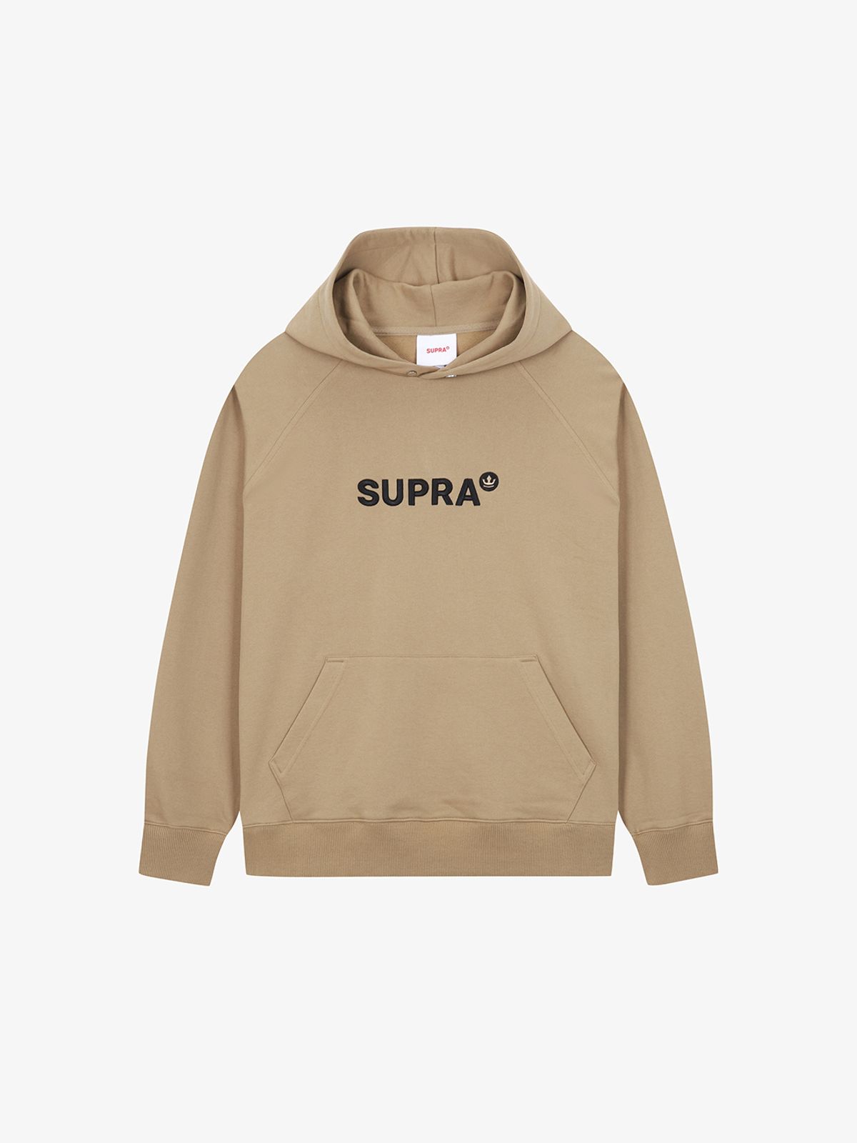 수프라(SUPRA) 에센셜 베이직 스몰로고 레글런 후드티(BEIGE)