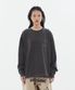 [16s Cotton]RP Pigment Washing Long Sleeve_Charcoal