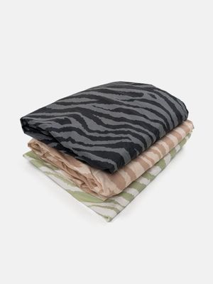 지브라 고밀도 순면 매트리스커버