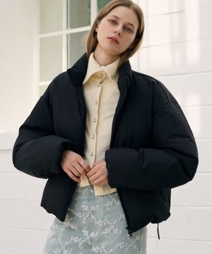 미니멀 푸퍼 다운 점퍼 [BLACK]