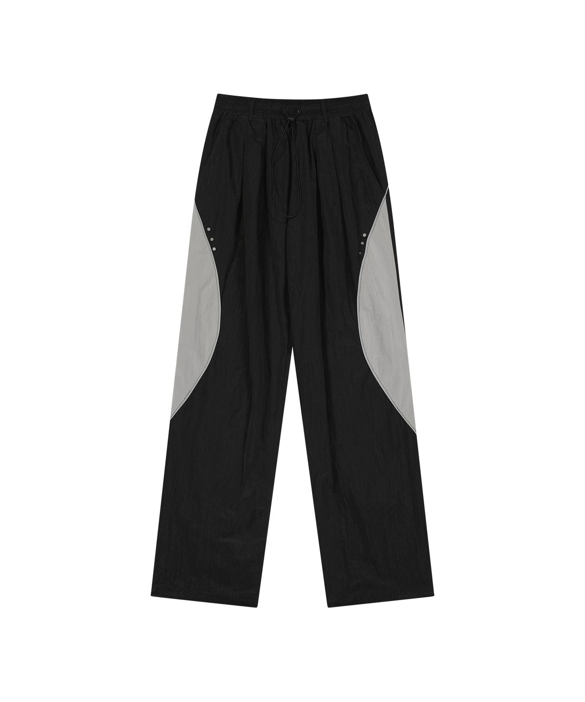도미넌트(DOMINANT) Silk Wave Double Pants_Black Grey