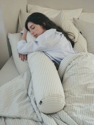 베이직 스트라이프 고밀도 순면 바디필로우 커버