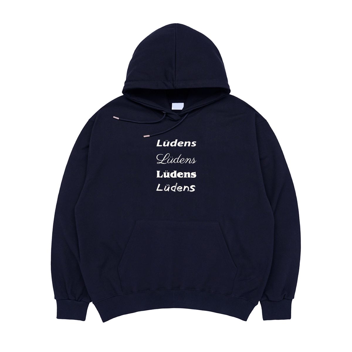 탭루덴스(TABBLUDENS) Logo Play Hoodie_Navy