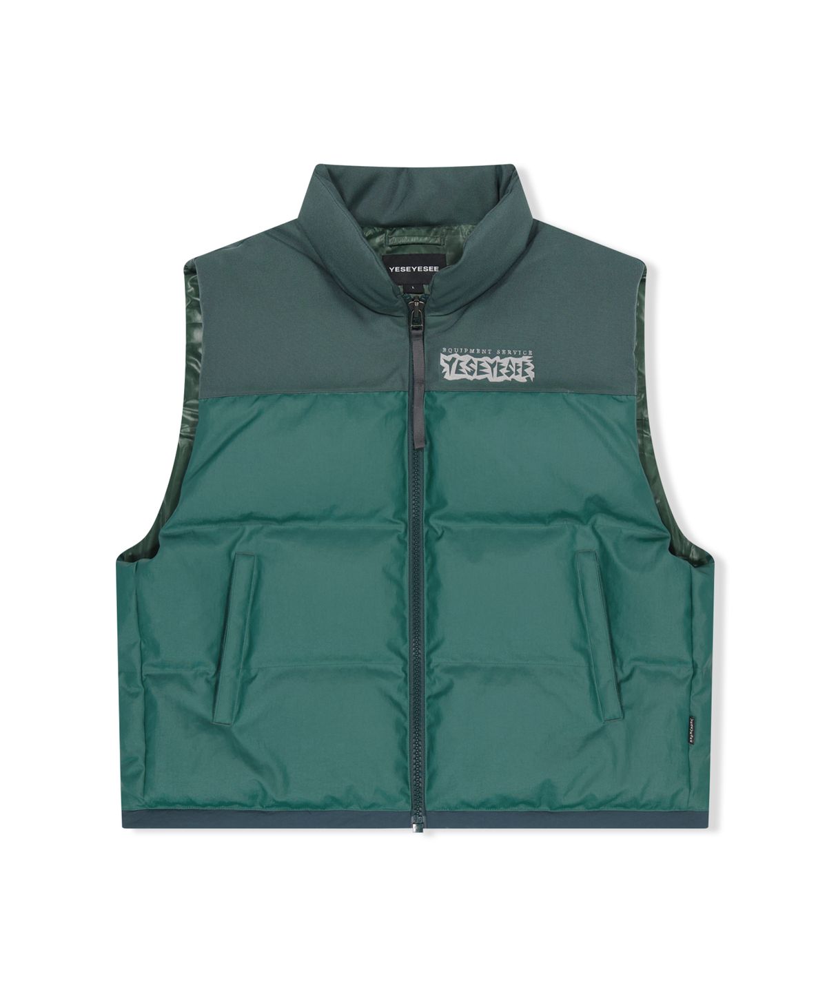 예스아이씨(YESEYESEE) Hooligans Down Vest Green
