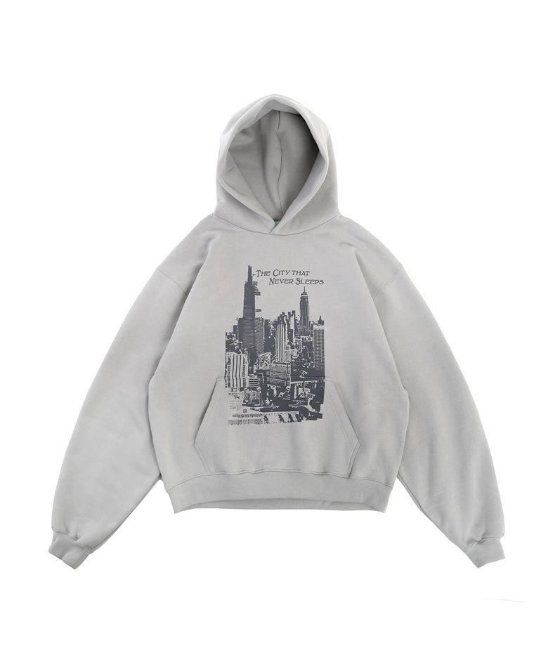 CITY of N.Y HOODIE (GREY)