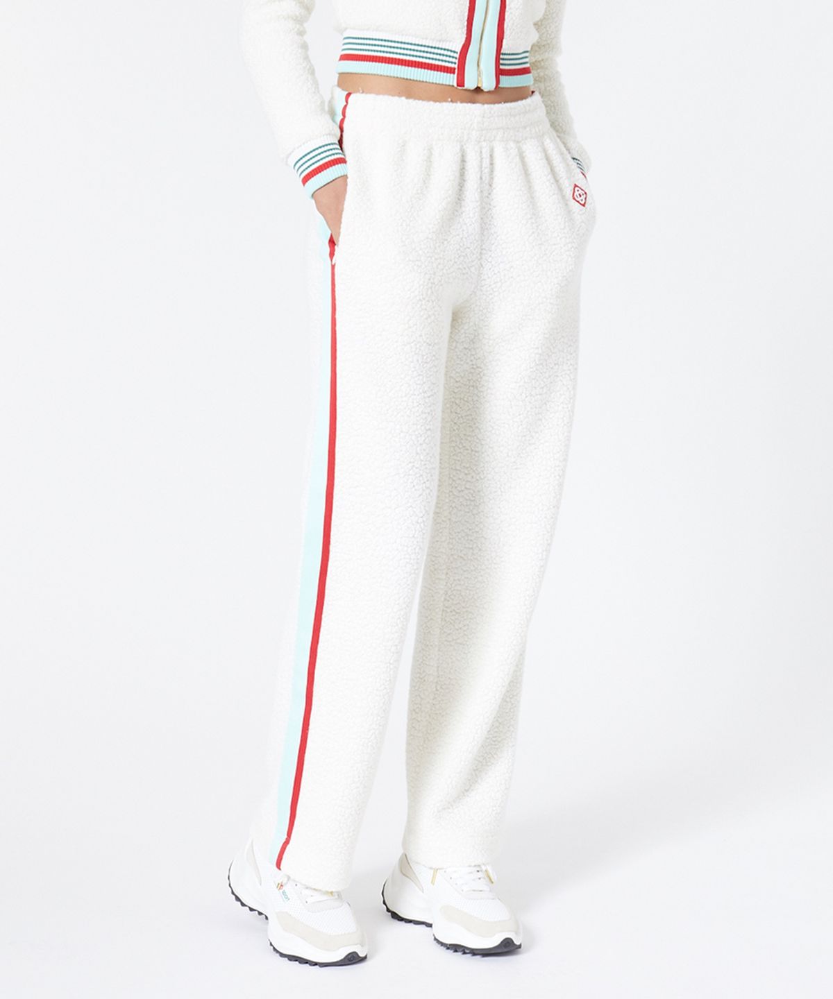 카사블랑카(CASABLANCA) (W) 캐시미어 테리 트랙 팬츠 오프 화이트 CASHMERE TERRY TRACK PANT OFF WHITE