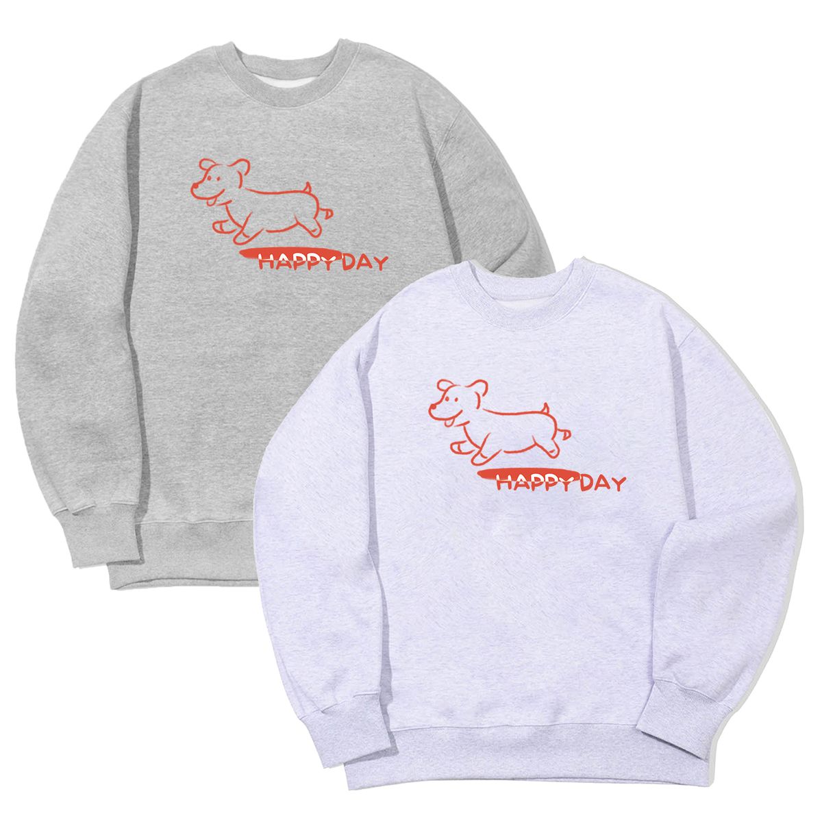 어썸어스(AWESOMEUS) (23FW)HAPPY DAY DOG SWEAT SHIRTS_3 COLOR