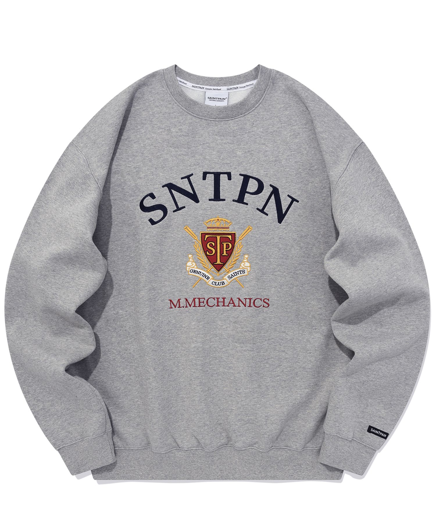 ★送料・関税込★SAINTPAIN★SP TEAM SNTPN CREWNECK★ MUSINSA | SAINTPAIN SP Team SNTPN Crew Neck - Melange Gray