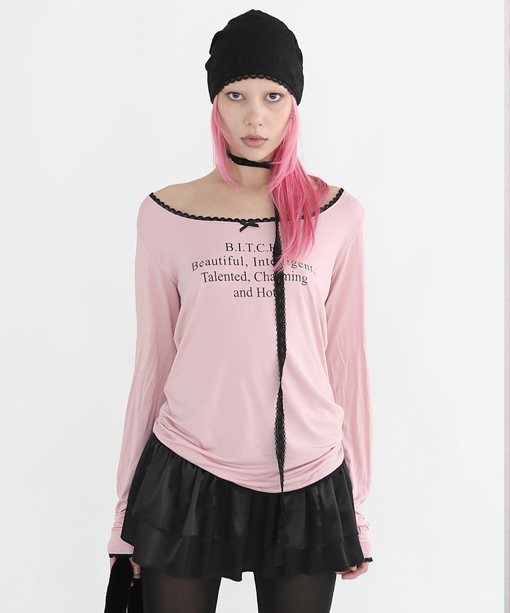 ★韓国人気★BADBLOOD★Charming & Hot Long Sleeve Loose Fit MUSINSA | BADBLOOD Charming & Hot Long Sleeve Loose Fit – Pink