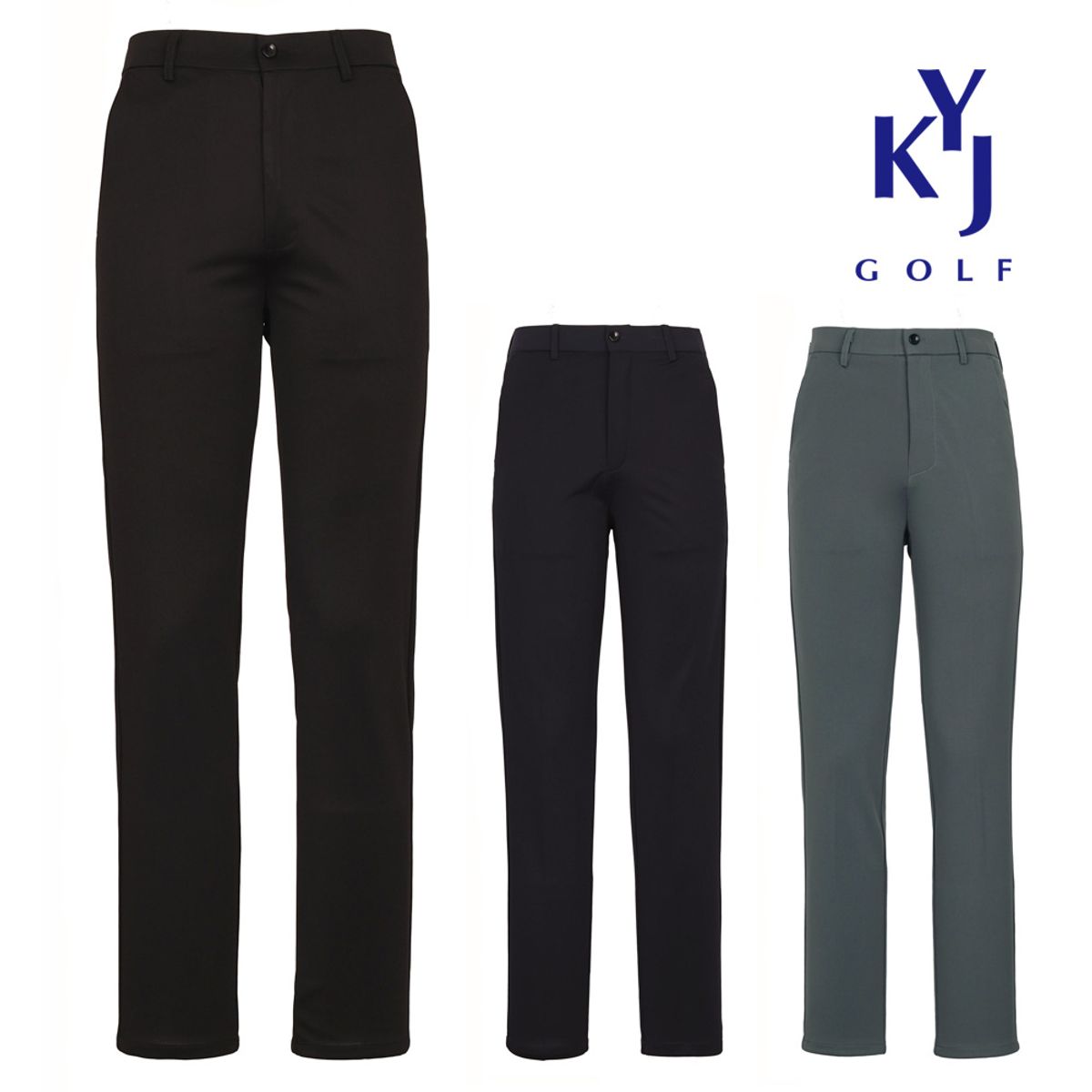 김영주 골프(KIM YOUNG JOO GOLF) 봄여름 편한 사방스판 남성 골프바지 KNMMSL42