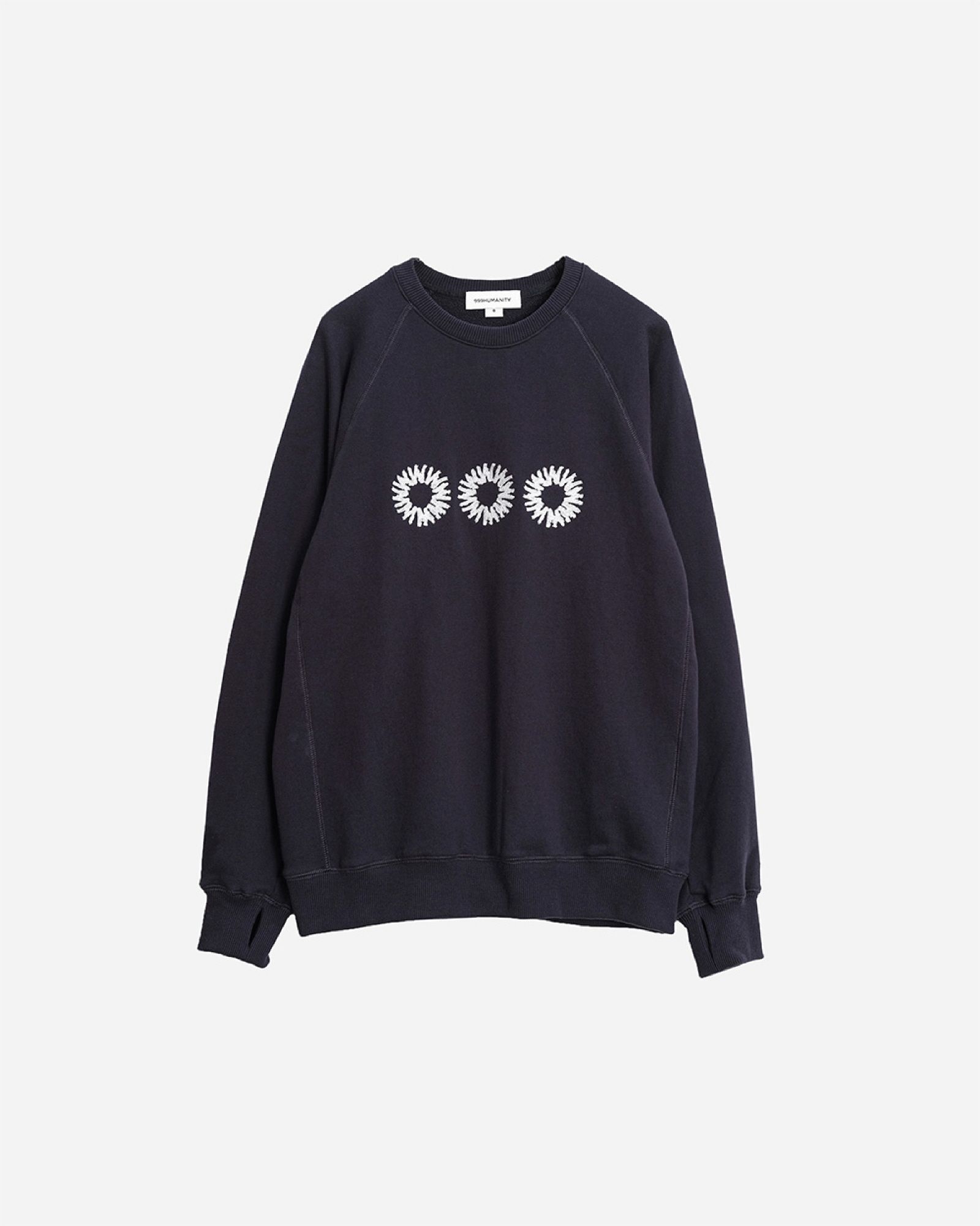 MUSINSA公式 | 999HUMANITY EVD Sweat Sweatshirt (Dark Navy)