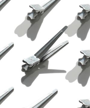 국내생산 자국없는 집게핀 소 실버 10P