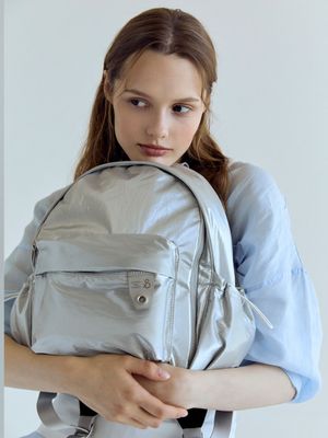 Daily Pocket Backpack S Sleek Silver