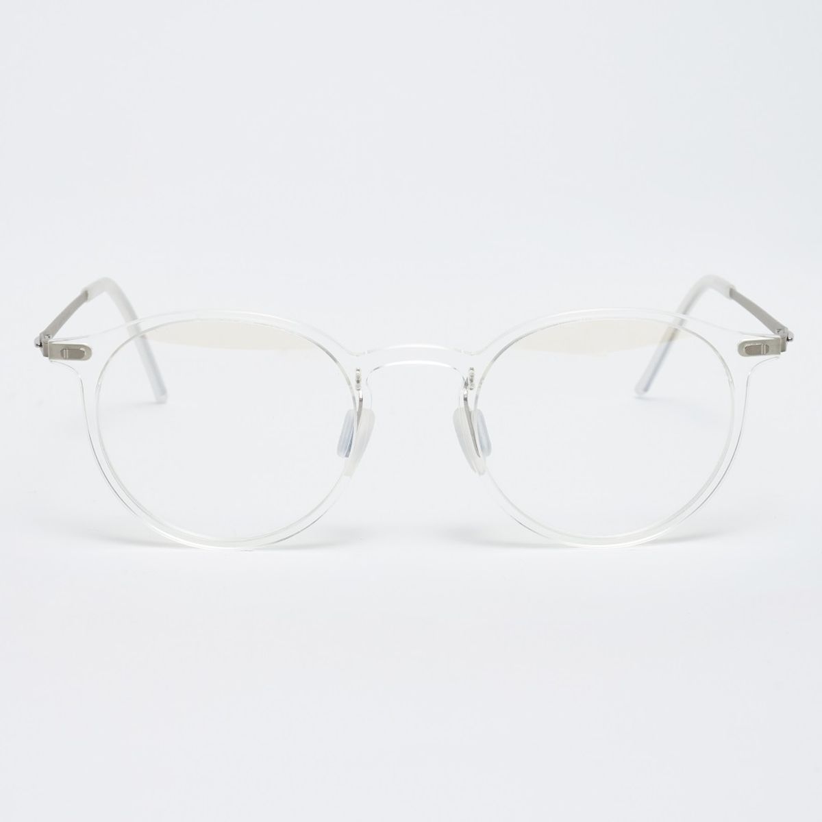 알로아이웨어(ALO EYEWEAR) [The air] AL5301 2011G 초경량 미니멀 라운드 투명클리어 안경테 블루라이트 렌즈 선택