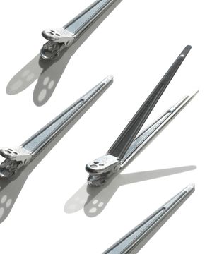 국내생산 자국없는 집게핀 대 실버 4P