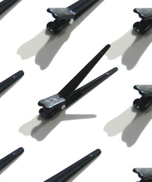 국내생산 자국없는 집게핀 소 블랙 10P