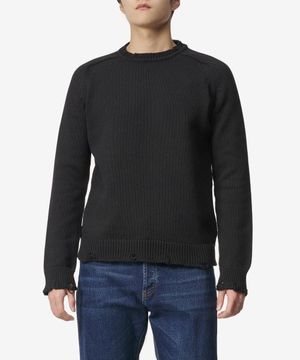 디스트로이드 니트 - 블랙 / 604798YALO21000