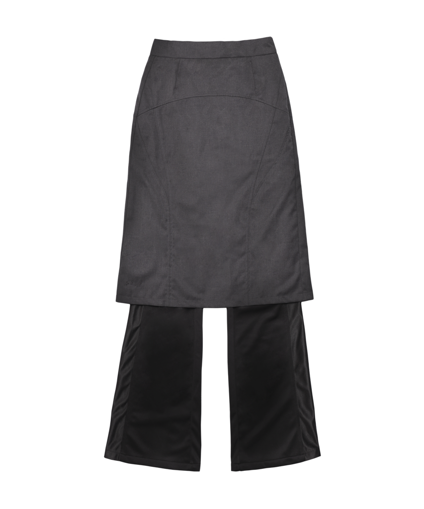 TYPESERVICE 迷彩スカート musinsa MUSINSA | OJOS Jersey Pleats Skirt Pants / Black