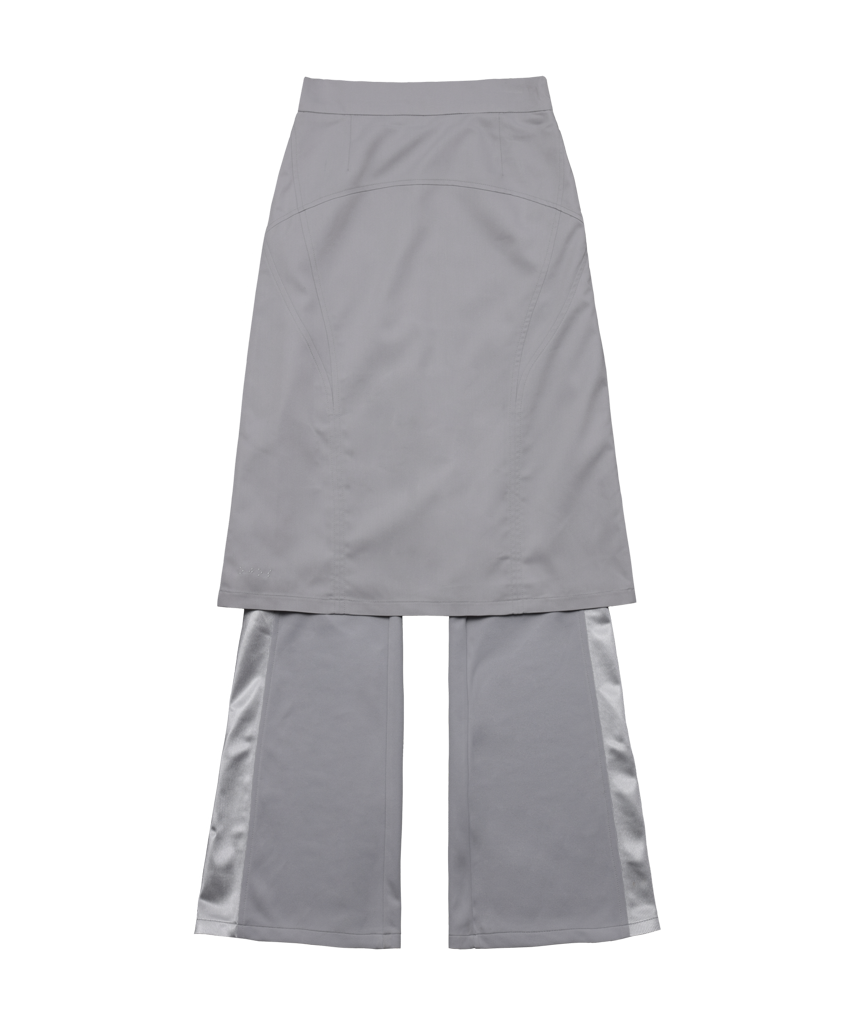 ◆ojos◆ Jersey Pleats Skirt Pants Grey 23FW-PT03-GR MUSINSA | OJOS Jersey Pleats Skirt Pants / Grey