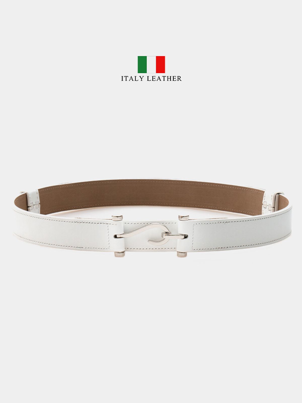 올클래식(ALLCLASSIC) ALCBT002 Hook Belt White