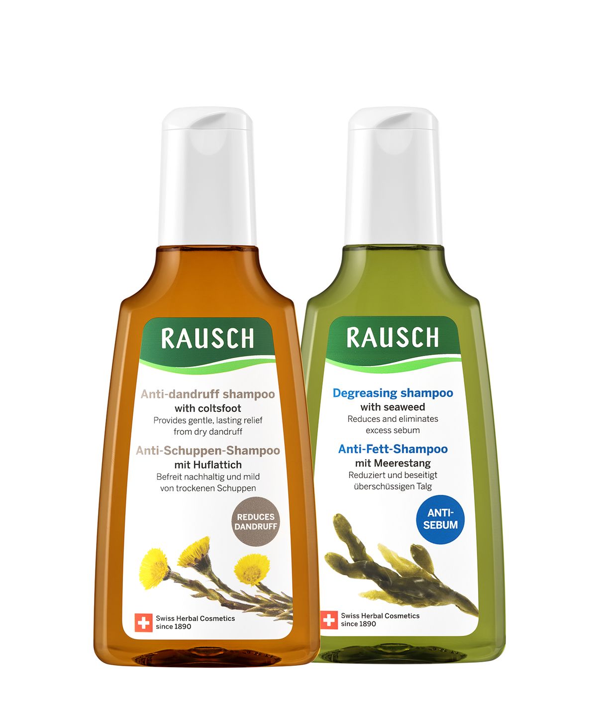 라우쉬(RAUSCH) 씨위드 샴푸 200ml+콜츠푸트 안티-댄드러프 샴푸 200ml