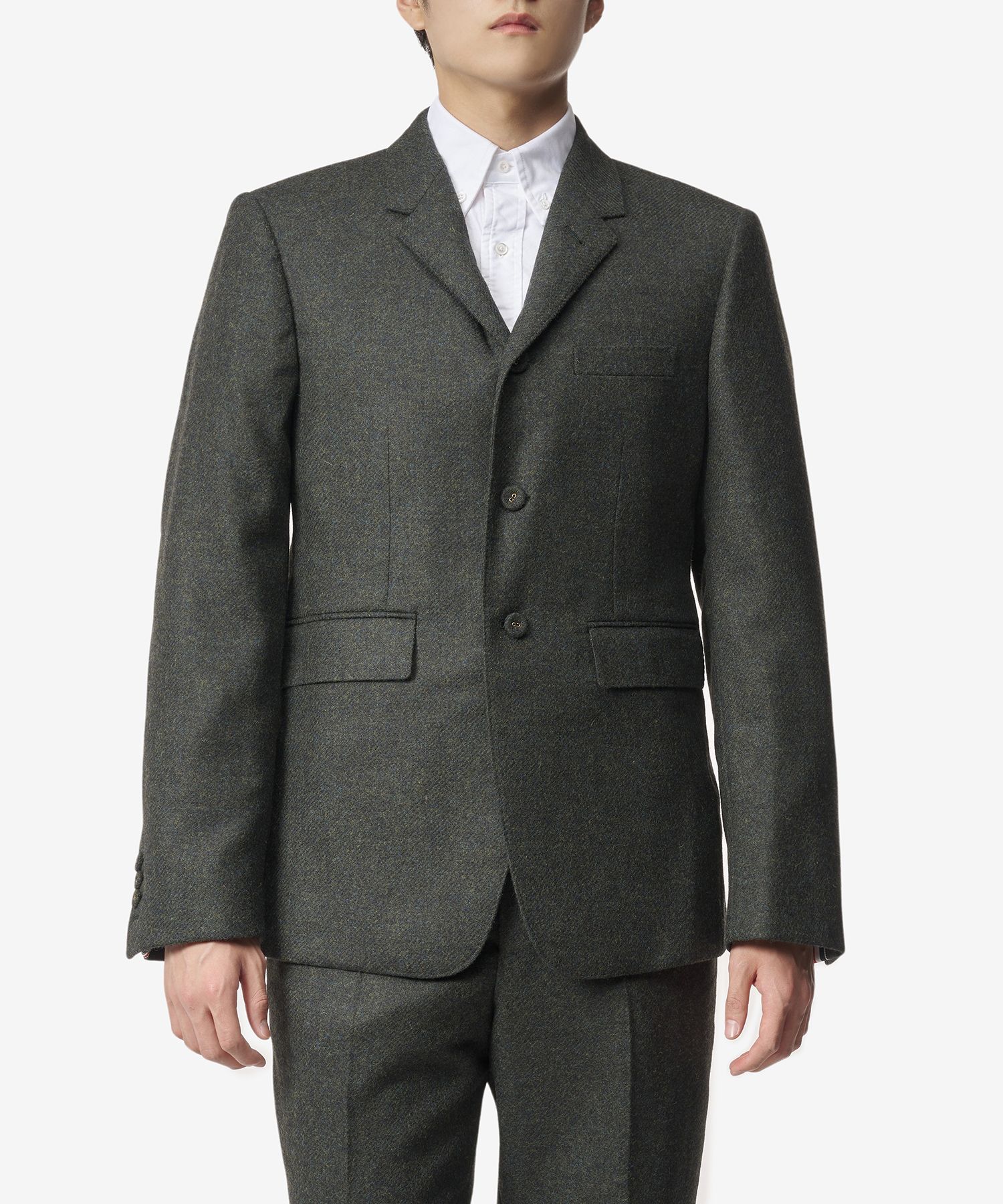 MUSINSA | THOM BROWNE Classic Fit Wool Blazer - Grey