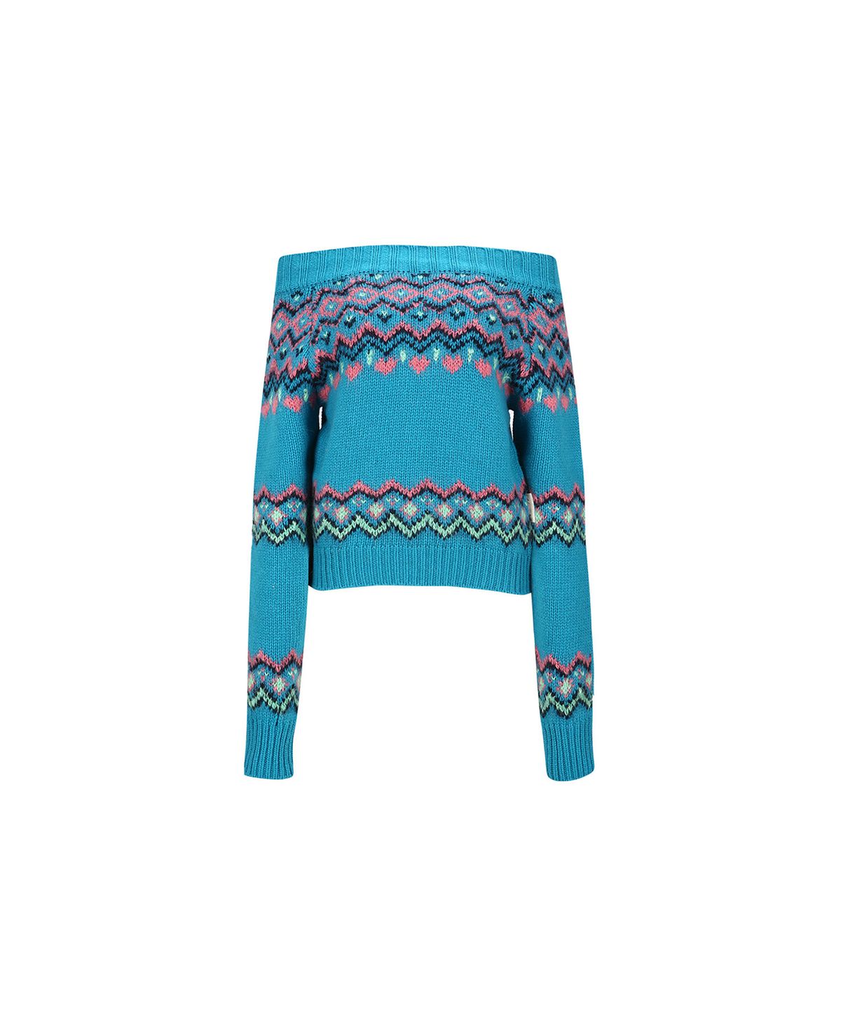 앤더슨벨(ADSB ANDERSSON BELL) 타코 노르딕 오프숄더 니트 탑 atb988w(BLUE)