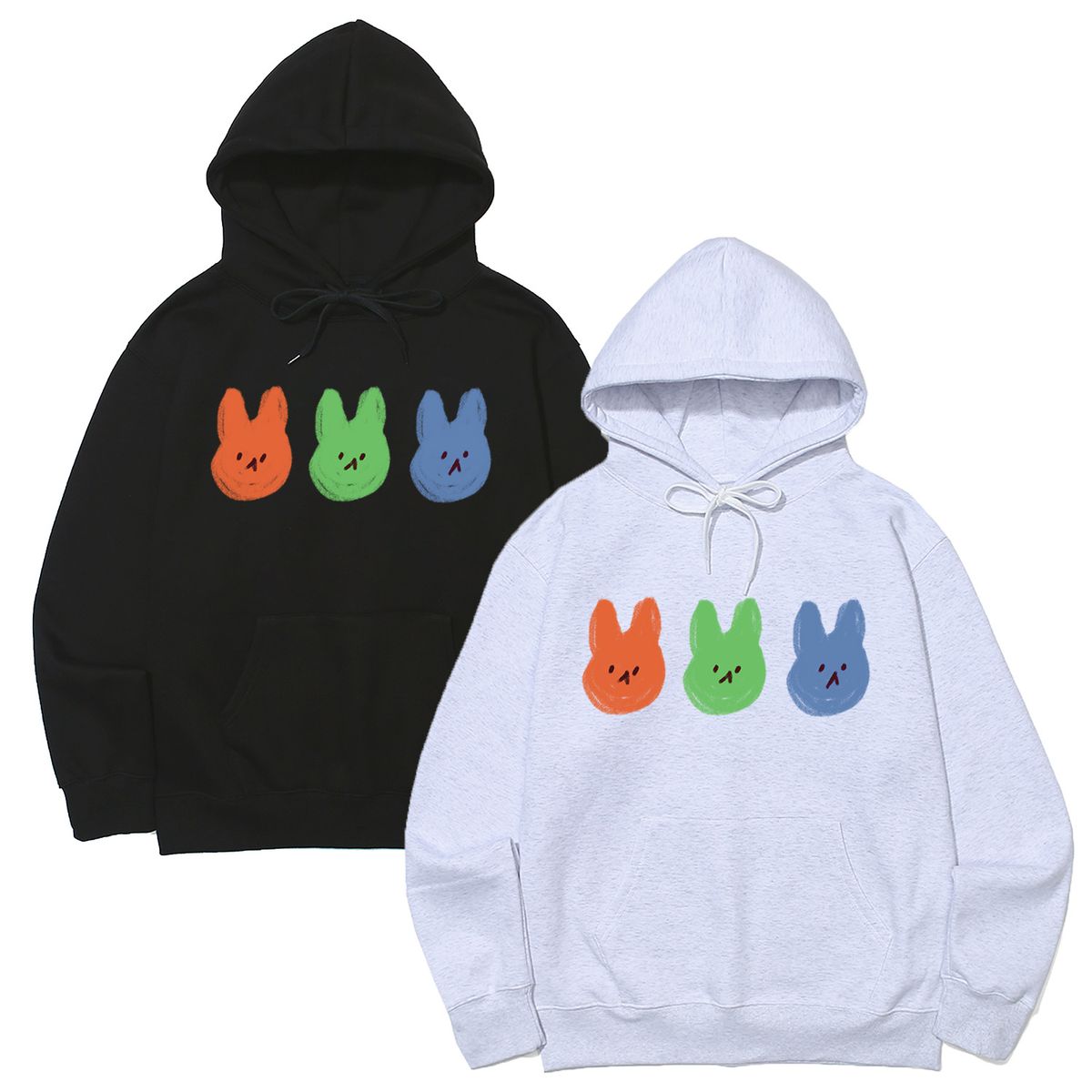 어썸어스(AWESOMEUS) (23FW)BUNNY FAMILY HOODIE_3 COLOR