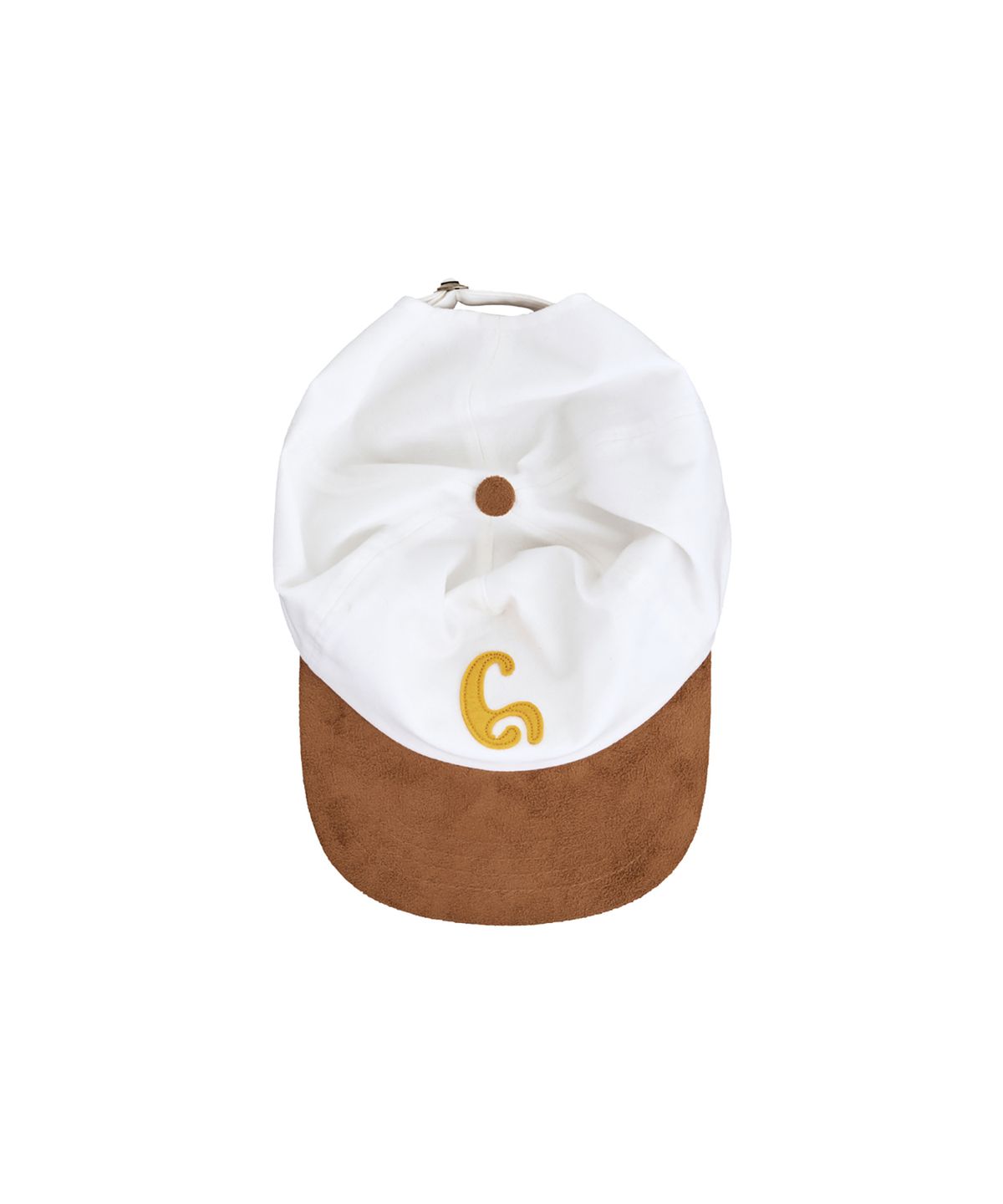 1011갤러리(1011 GALLERY) Suede Ball Cap - White/Brown