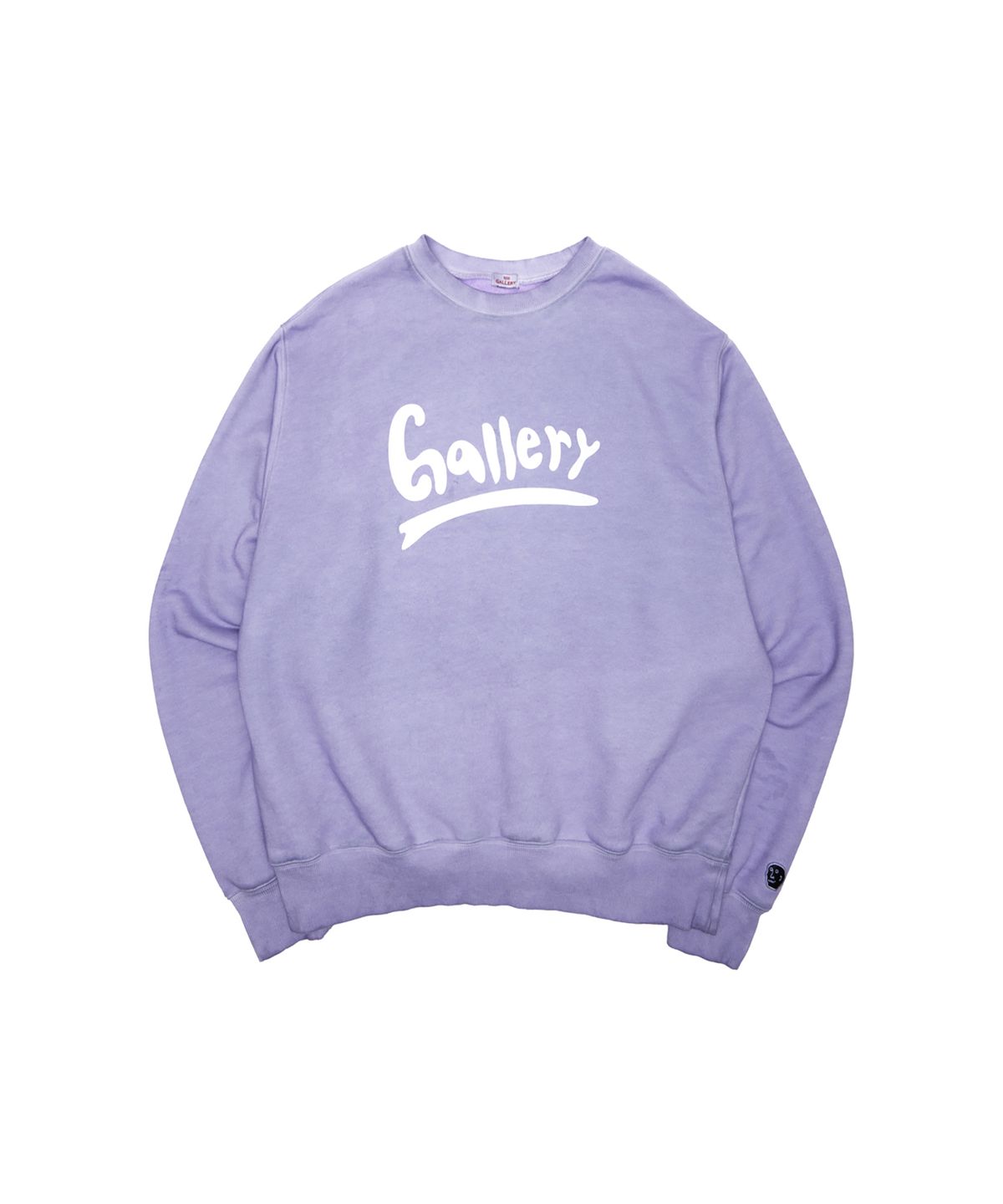 1011갤러리(1011 GALLERY) Gallery Wave Logo Graphic Sweatshirt - Light Purple
