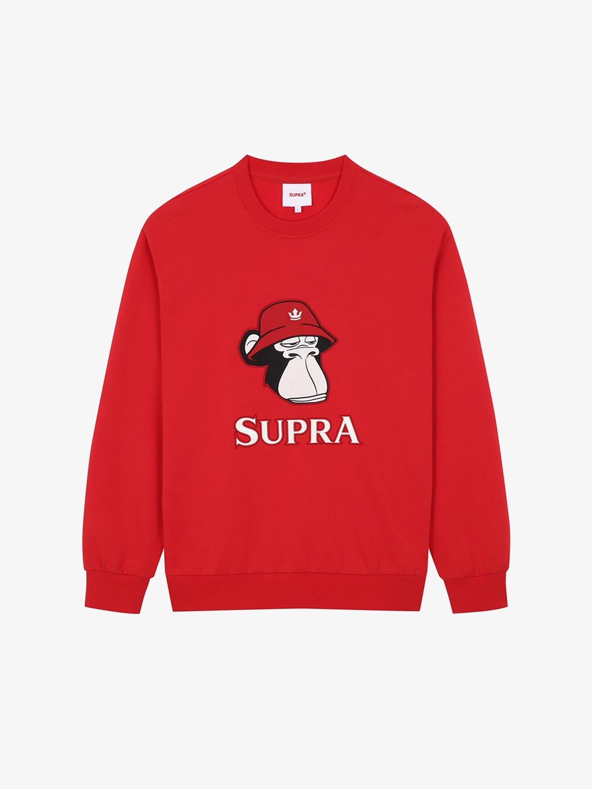수프라(SUPRA) BAYC 골프 그래픽 오버핏 맨투맨(RED)