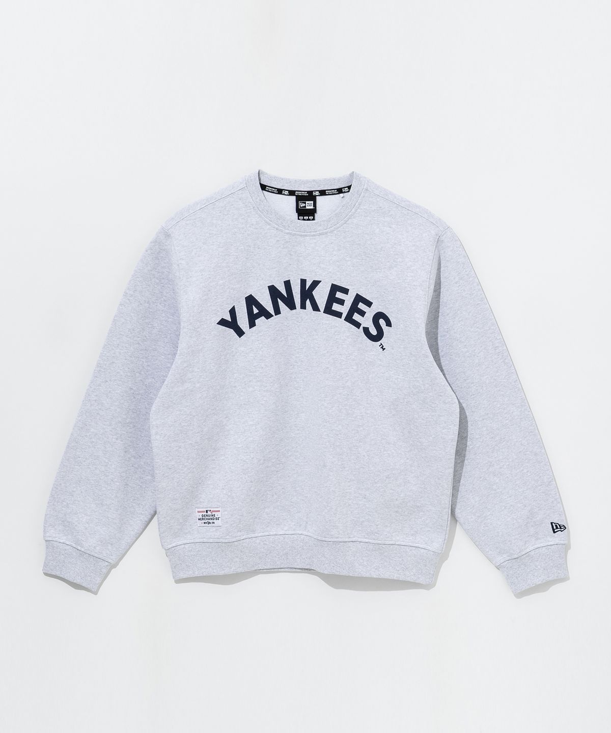 뉴에라(NEW ERA) MLB 뉴욕양키스 아치로고 맨투맨 헤더 그레이