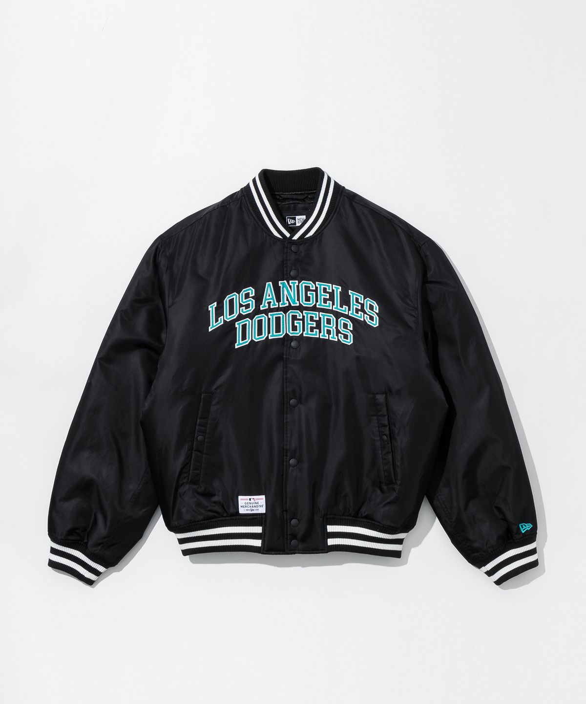 뉴에라(NEW ERA) MLB LA다저스 아치로고 나일론 스타디움 재킷 블랙