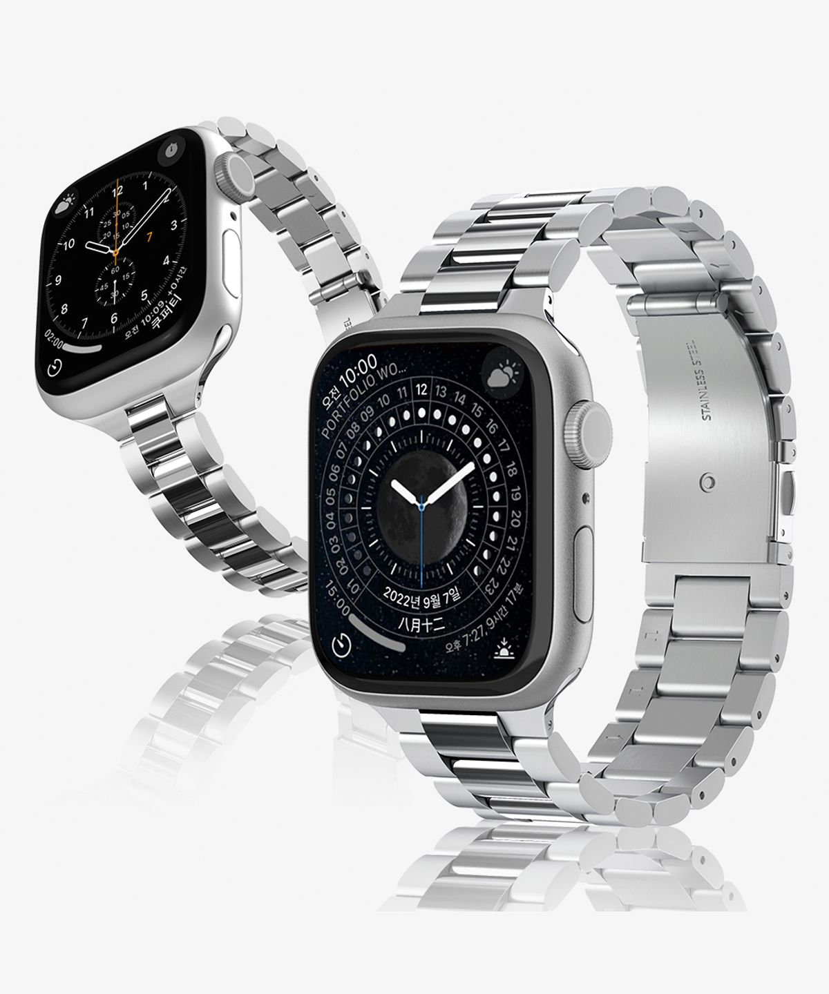 슈피겐(SPIGEN) 애플워치 스트랩 12 11 10 9 8 7 6 5 SE 3 2 울트라 4 3 2 메탈 모던핏316L