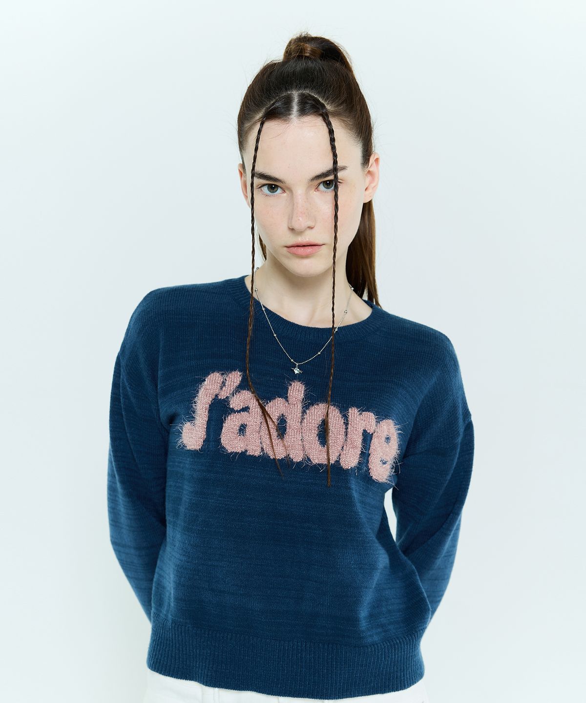 라티젠(LARTIGENT) L6 JADORE MIX KNIT(BLUE)