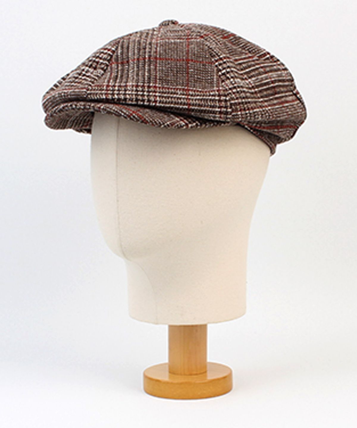 유니버셜 케미스트리(UNIVERSAL CHEMISTRY) Glencheck Brown Wool Newsboy Cap 뉴스보이캡