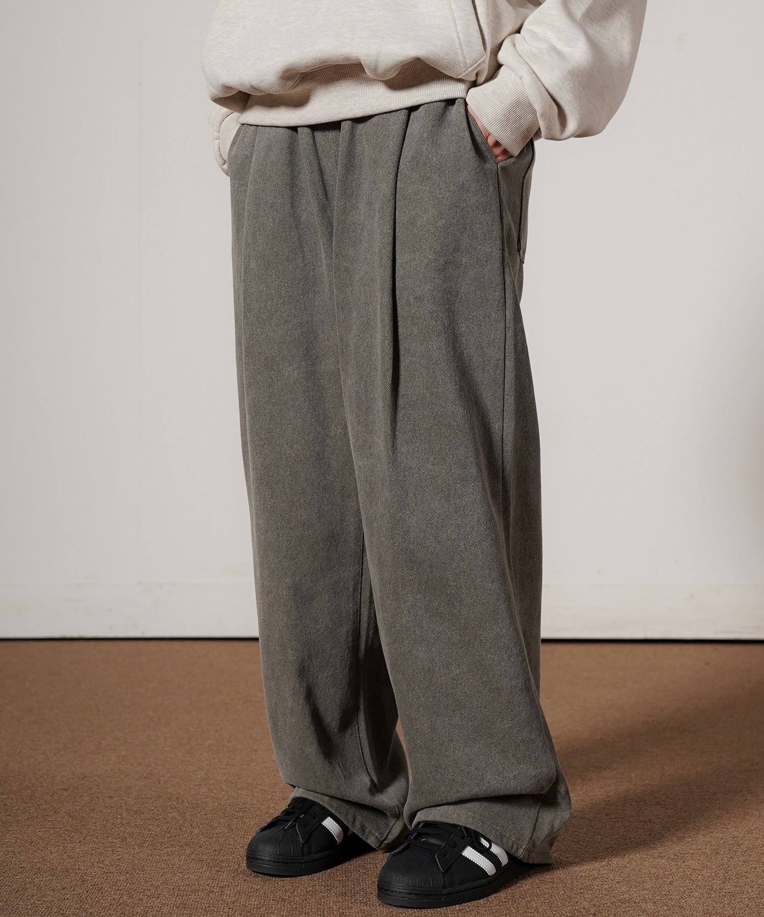 【BAON】Petin color matching string banding pants MUSINSA公式 | WVPROJECT Color Dyed Banding Pants Khaki JNLP7686